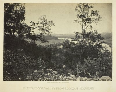 Vale de Chattanooga a partir de Lookout Mountain de George N. Barnard