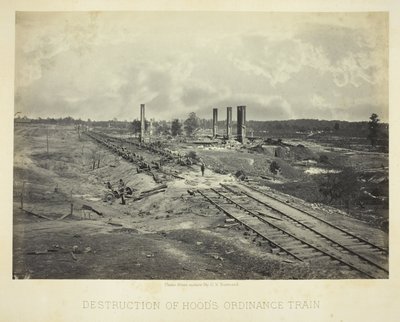 Destruição do comboio de ordenanças de Hood de George N. Barnard