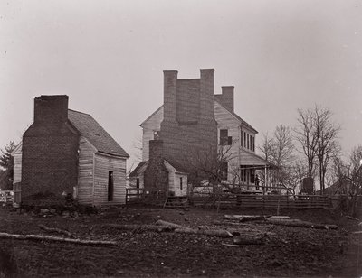 Casa Luís. Campo de batalha de Bull Run, 1861-62. de George N. Barnard