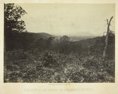 Mission Ridge Cenário do ataque de Sherman de George N. Barnard