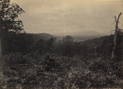 Mission Ridge, cenário do ataque de Sherman de George N. Barnard