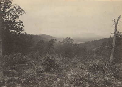 Mission Ridge Cena do ataque de Sherman, década de 1860. de George N. Barnard