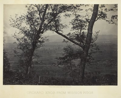 Orchard Knob a partir de Mission Ridge de George N. Barnard