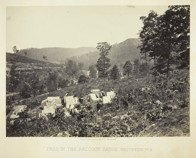 Passe no Raccoon Range, Whiteside No. 2, 1864. de George N. Barnard