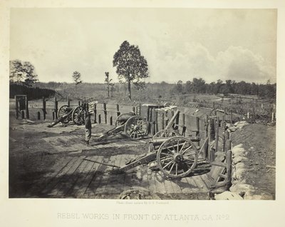 Rebel Works in Front of Atlanta, GA, No. 2, 1864. de George N. Barnard