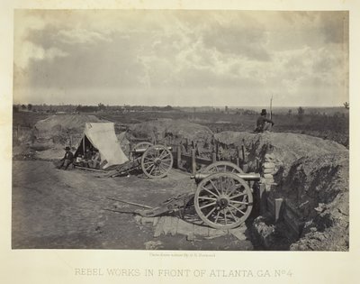 Rebel Works in Front of Atlanta, GA, No. 4, 1864. de George N. Barnard