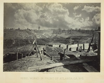 Rebel Works in Front of Atlanta, GA, No. 5, 1864. de George N. Barnard