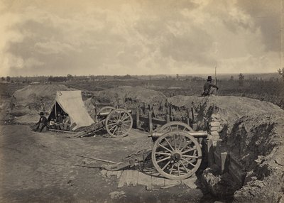 Fortificações confederadas diante de Atlanta, Geórgia, n.º 4 de George N. Barnard