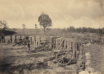 Obras rebeldes em frente de Atlanta, Geórgia, n.º 2 de George N. Barnard