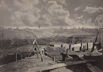 Rebel Works in Front of Atlanta, Georgia No. 5, década de 1860. de George N. Barnard