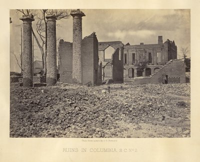 Ruínas em Columbia, Carolina do Sul, n.º 2 de George N. Barnard