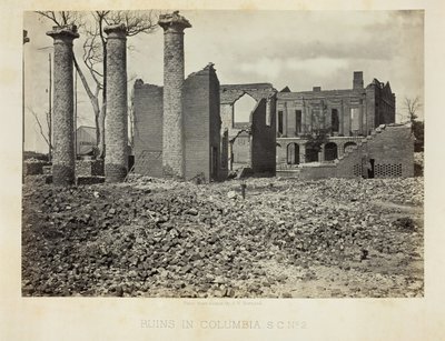 Ruínas em Columbia, S.C., nº 2, 1865. de George N. Barnard