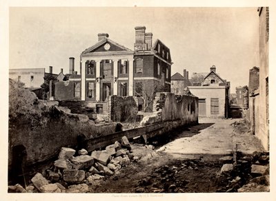 Ruínas da Mansão Pinckney, Charleston SC de George N. Barnard