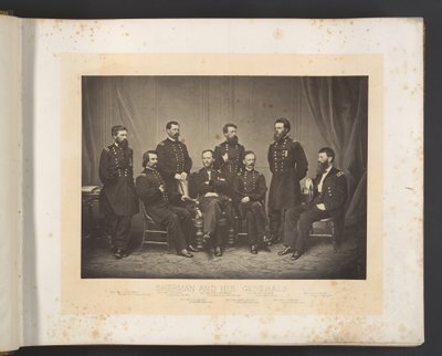 Sherman e os seus generais de George N. Barnard