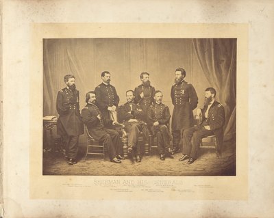 Sherman e os seus generais de George N. Barnard