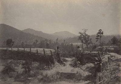 A passagem de Allatoona, Geórgia, década de 1860. de George N. Barnard