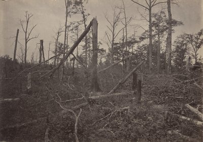A Igreja Hell Hole New Hope, Geórgia, década de 1860. de George N. Barnard
