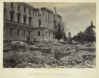 O Novo Capitólio, Columbia, SC de George N. Barnard