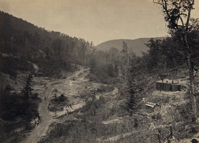 Vale de Whiteside abaixo da ponte de George N. Barnard
