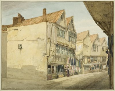 O Pithay (lápis e aguarela sobre papel) de George Orleans Delamotte