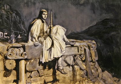 Guarda Grega (guache no papel) de George Percy Jacob Hood