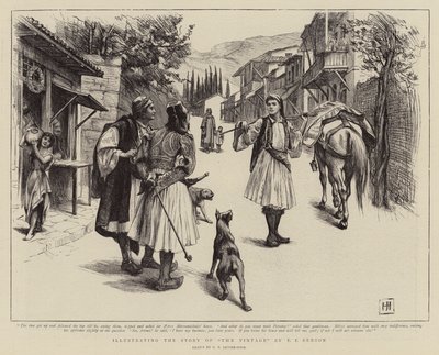 Ilustrando a história do vintage por EF Benson de George Percy Jacomb Hood