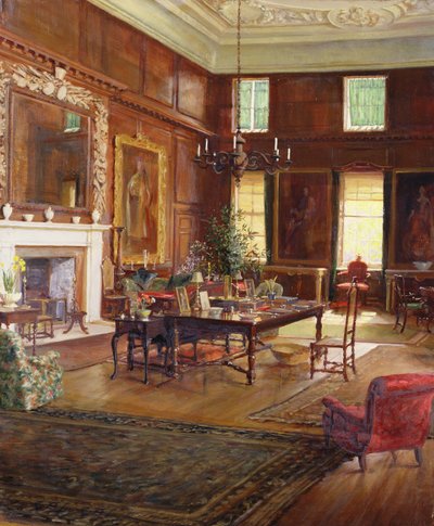 Interior da Sala do Estado, Casa do Governador, Royal Hospital, Chelsea, 1922 de George Percy Jacomb Hood