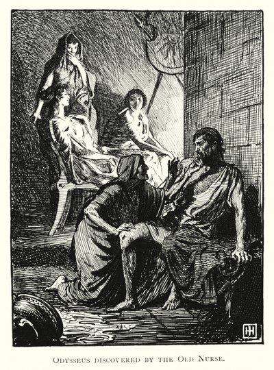 Odyssey: Odisseia descoberta pela Velha Enfermeira (gravura) de George Percy Jacomb Hood