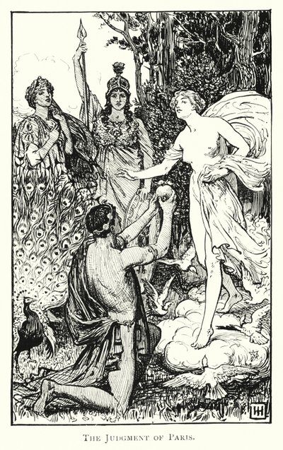 Odyssey: O julgamento de Paris (gravura) de George Percy Jacomb Hood