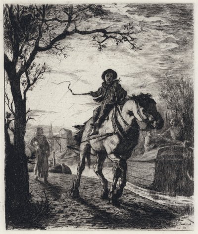 Sobre o Canal de Bridgewater (gravura) de George Percy Jacomb Hood
