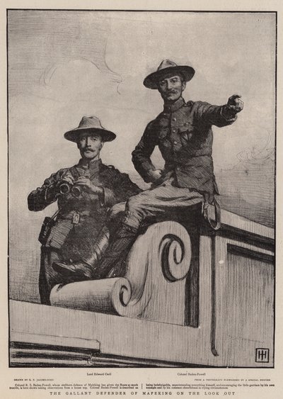 O galante defensor de Mafeking no Look Out de George Percy Jacomb Hood