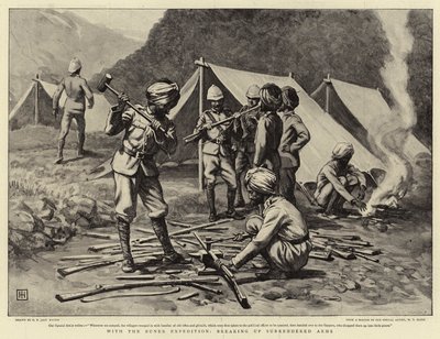 Com a Buner Expedition, quebrando os braços entregues de George Percy Jacomb Hood