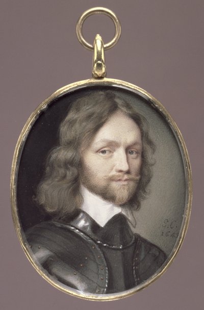 General Henry Ireton (1611-51) Parlamentar Geral e Senhor Deputado da Irlanda (wc de velino no cartão) de George Perfect Harding