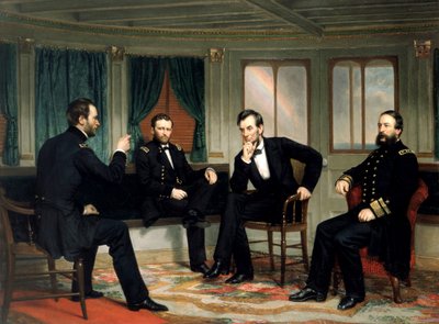 The Peacemakers , pub. 1868 (cor litho) de George Peter Alexander (after) Healy
