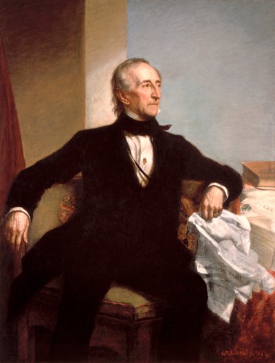Retrato Oficial do Presidente John Tyler por George P. A. Healy de George Peter Alexander Healy