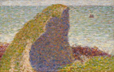 Le Bec du Hoc, Estudo Grandcamp, 1885 de George Pierre Seurat