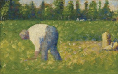 Camponês trabalhador, 1883 de George Pierre Seurat