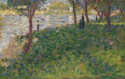 Estudo para La Grande Jatte, 1884-1885 de George Pierre Seurat