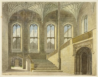 Hall de entrada, Christchurch, Oxford de George Pyne