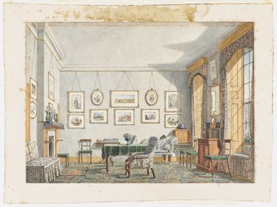 Sala de George James Drummond em Oxford, 1853 de George Pyne