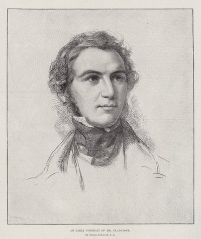 Um retrato adiantado do Sr. Gladstone de George Richmond