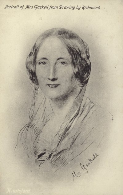 Sra. Gaskell (1810-1865), romancista inglesa e escritora de contos de George Richmond