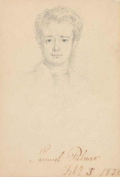 Retrato de Samuel Palmer, 5 de fevereiro de 1828 de George Richmond