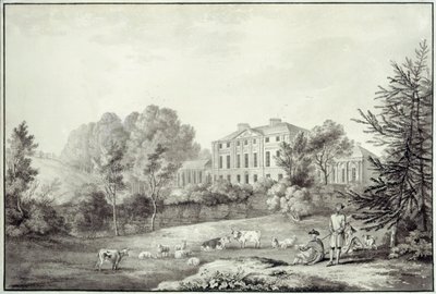 Uma Vista de Kenwood (lápis sobre papel) de George Robertson