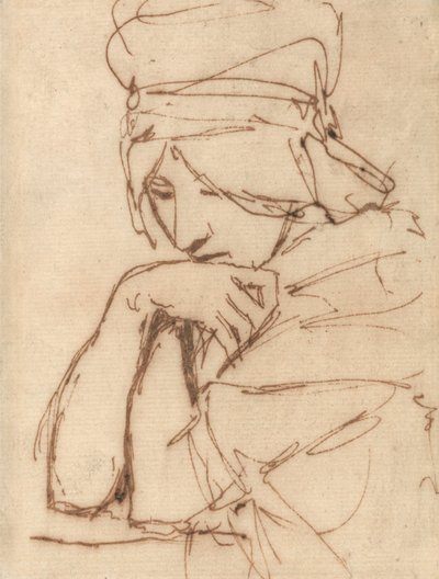 Uma senhora pensativa de George Romney