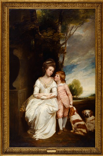 Anne Condessa de Albemarle e o seu filho de George Romney