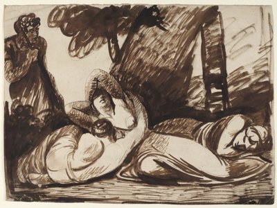 Cimão e Ifigénia: Cena do «Decameron» de Boccaccio de George Romney