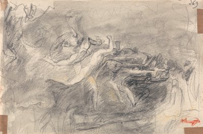 Ataque demoníaco para a tentação de Cristo de George Romney