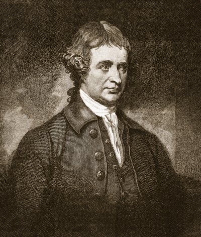 Edmund Burke, ilustração de &39;História Ilustrada de Cassell da Inglaterra&39; (foto sépia) de George Romney