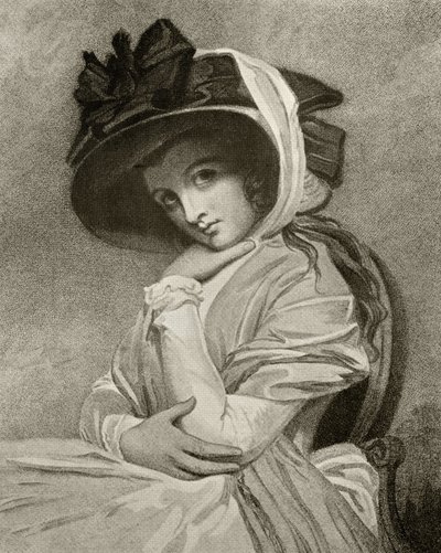 Emma, Lady Hamilton, gravada por John Jones, de "The Print-Collector&39;s Handbook", de Alfred Whitman, publicado por George Bell und Sons, 1901 de George Romney